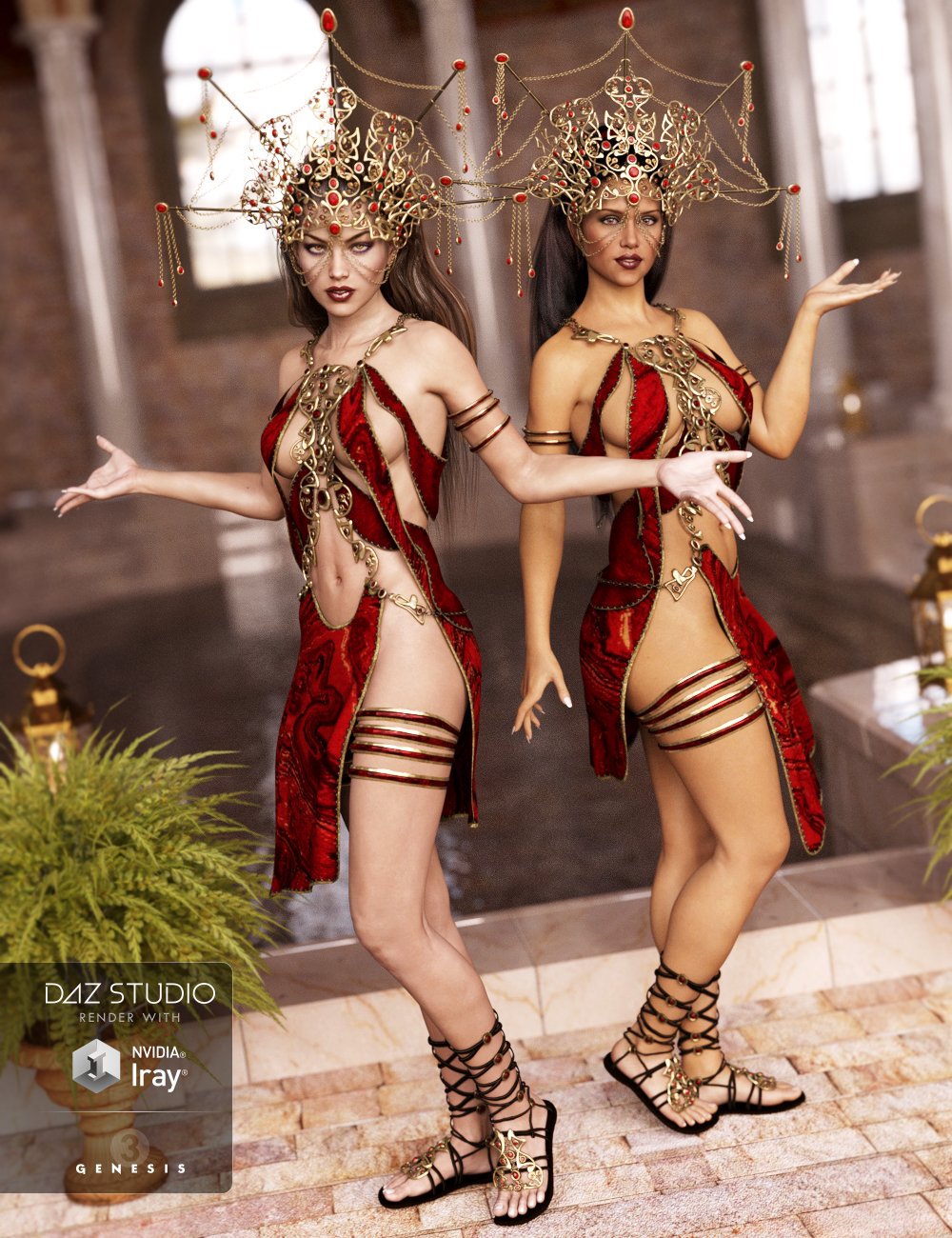 Mistress Arachne Outfit for Genesis 3 Female(s) by: Barbara BrundonSarsa, 3D Models by Daz 3D