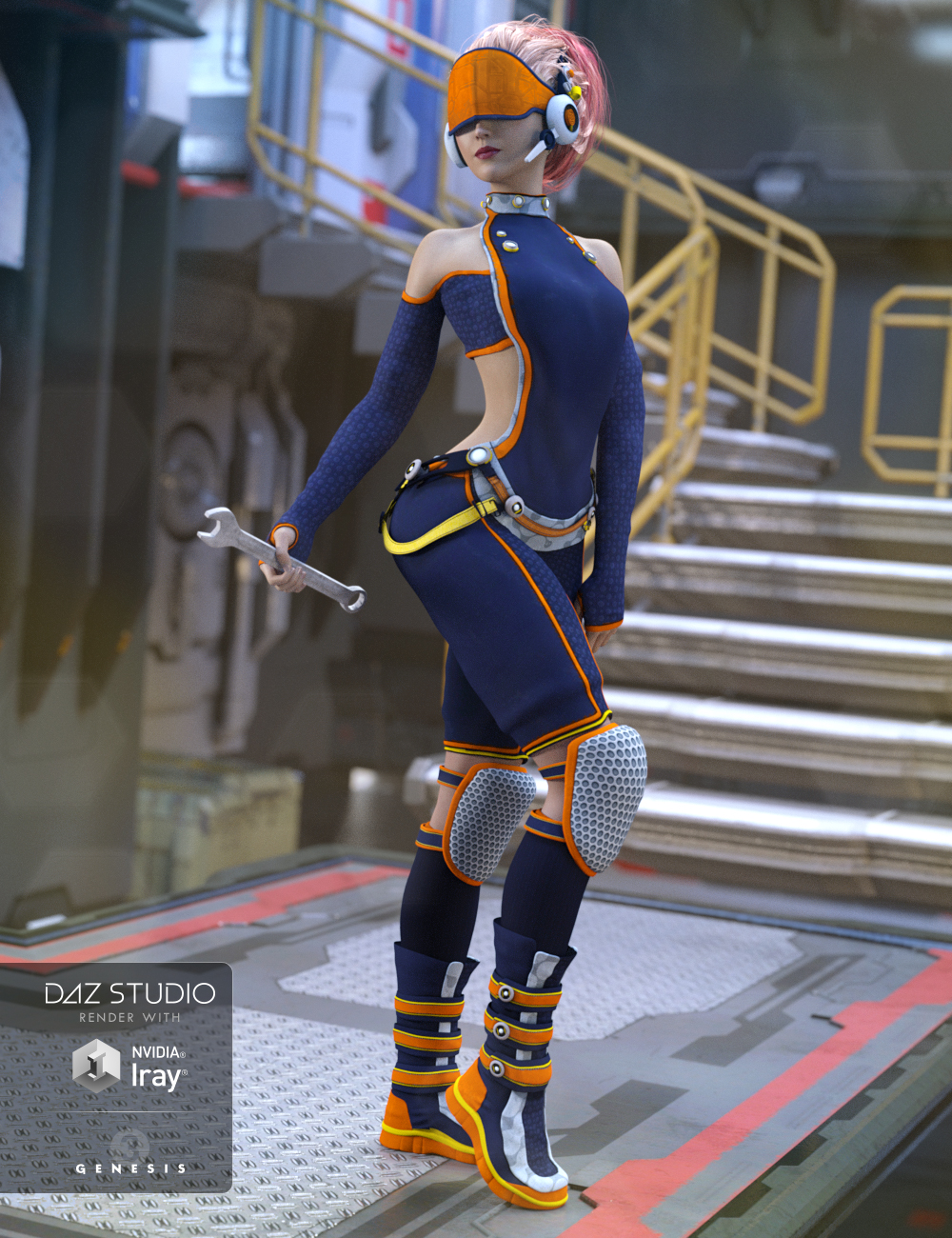 Sci-fi Saboteur Outfit Textures