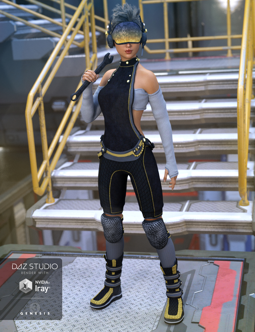 Sci-fi Saboteur Outfit Textures Sci-fi Saboteur Outfit Textures by: DirtyFairy, 3D Models by Daz 3D