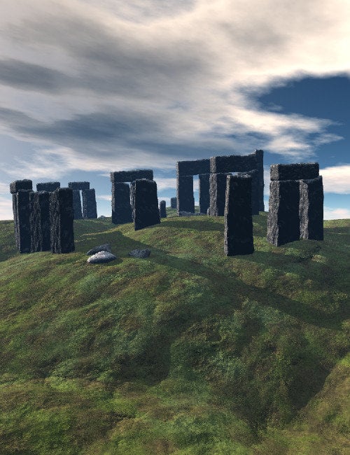 Stonehenge and Ruins by: , 3D Models by Daz 3D
