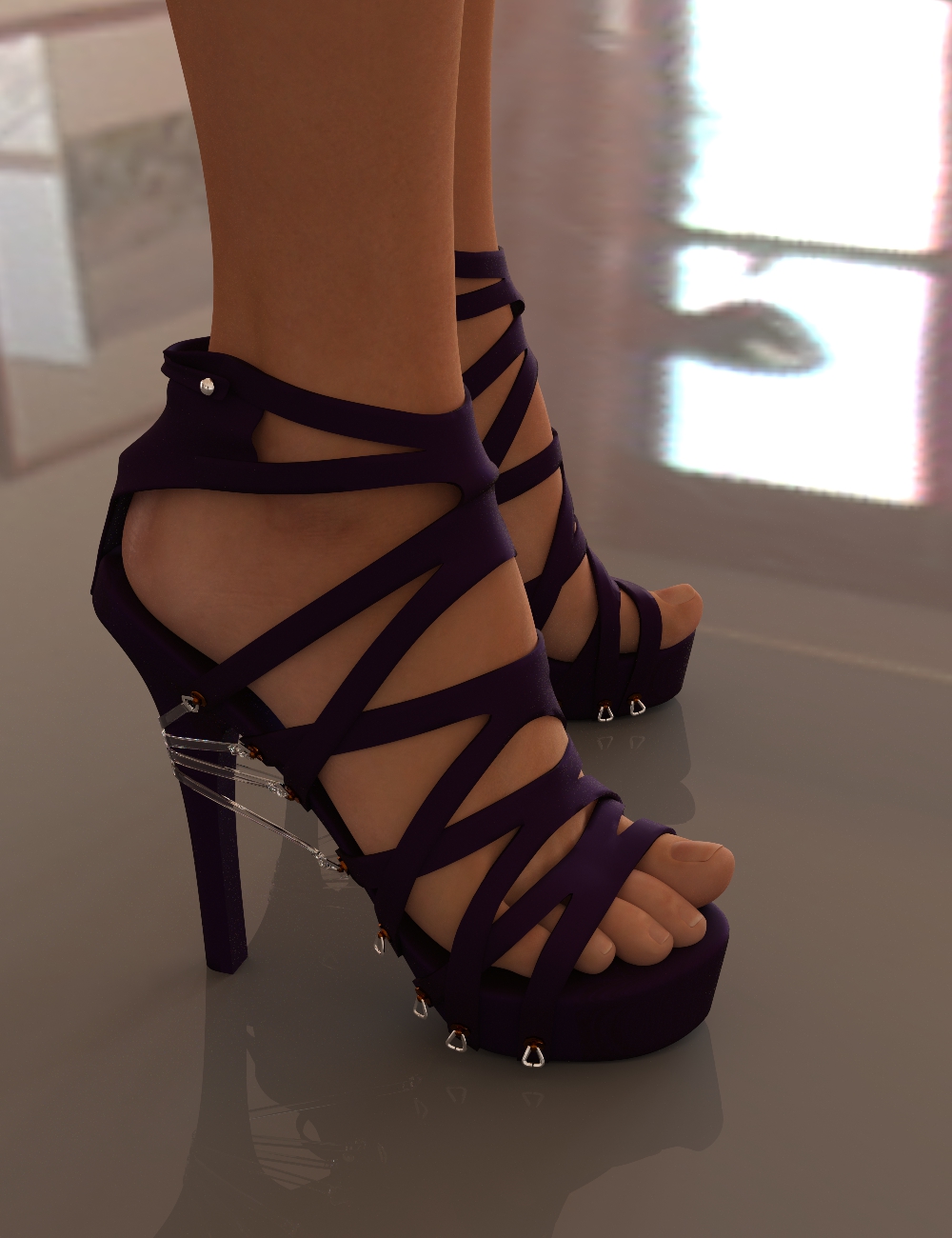 Strap Pump Heels for Genesis 3 Female(s) by: chungdan, 3D Models by Daz 3D