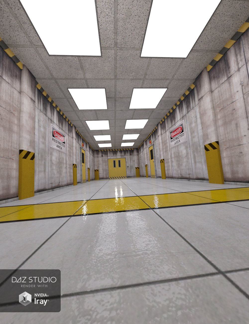 Containment Corridor by: , 3D Models by Daz 3D