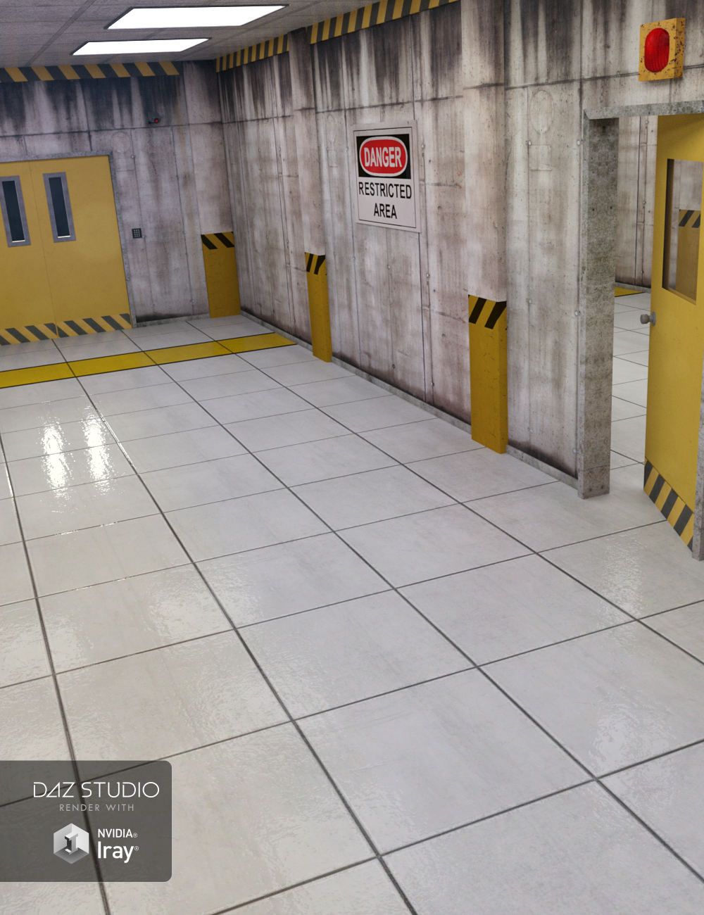 Containment Corridor by: , 3D Models by Daz 3D