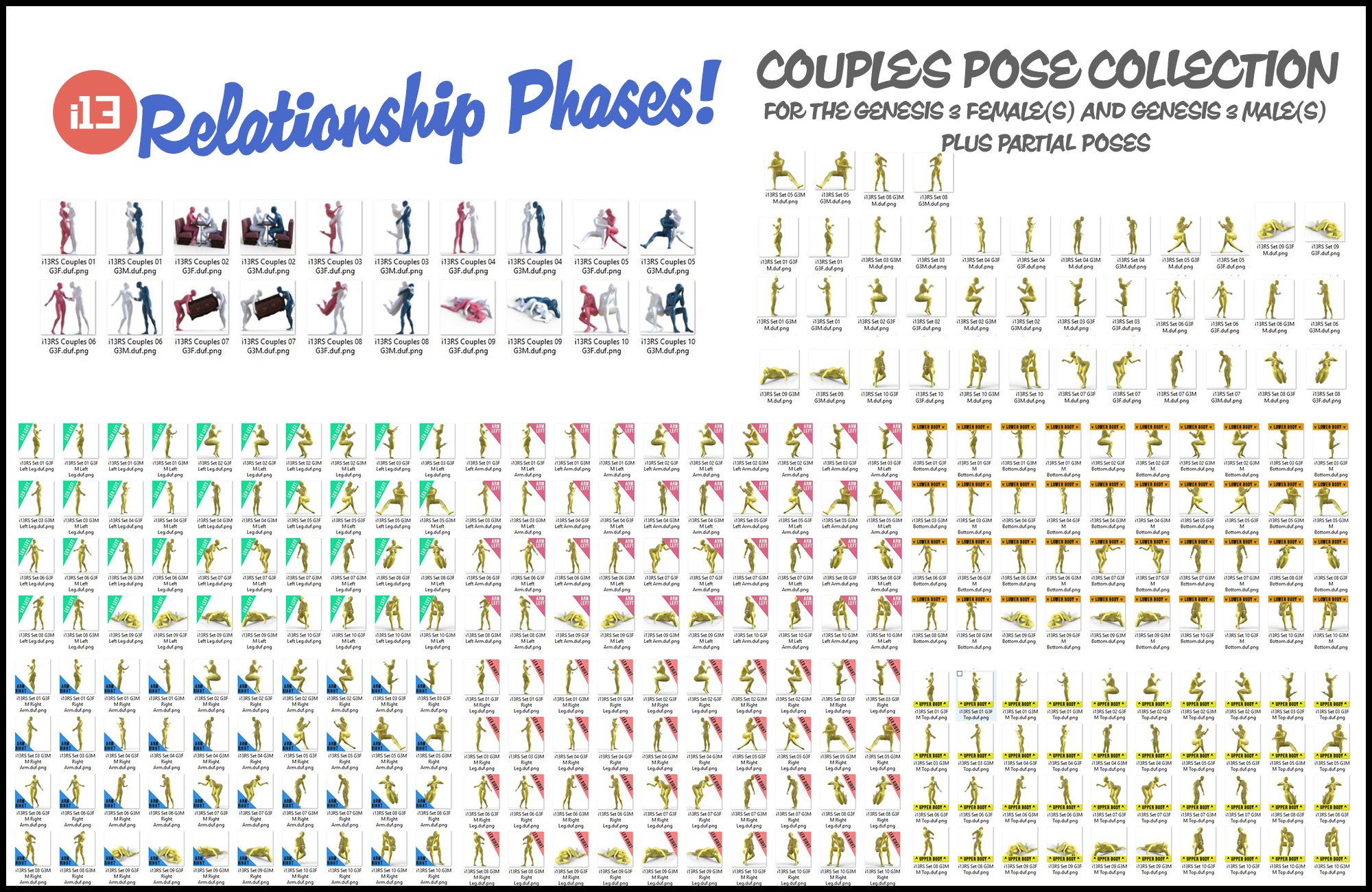 i13 Relationship Phases Pose Collection by: ironman13, 3D Models by Daz 3D
