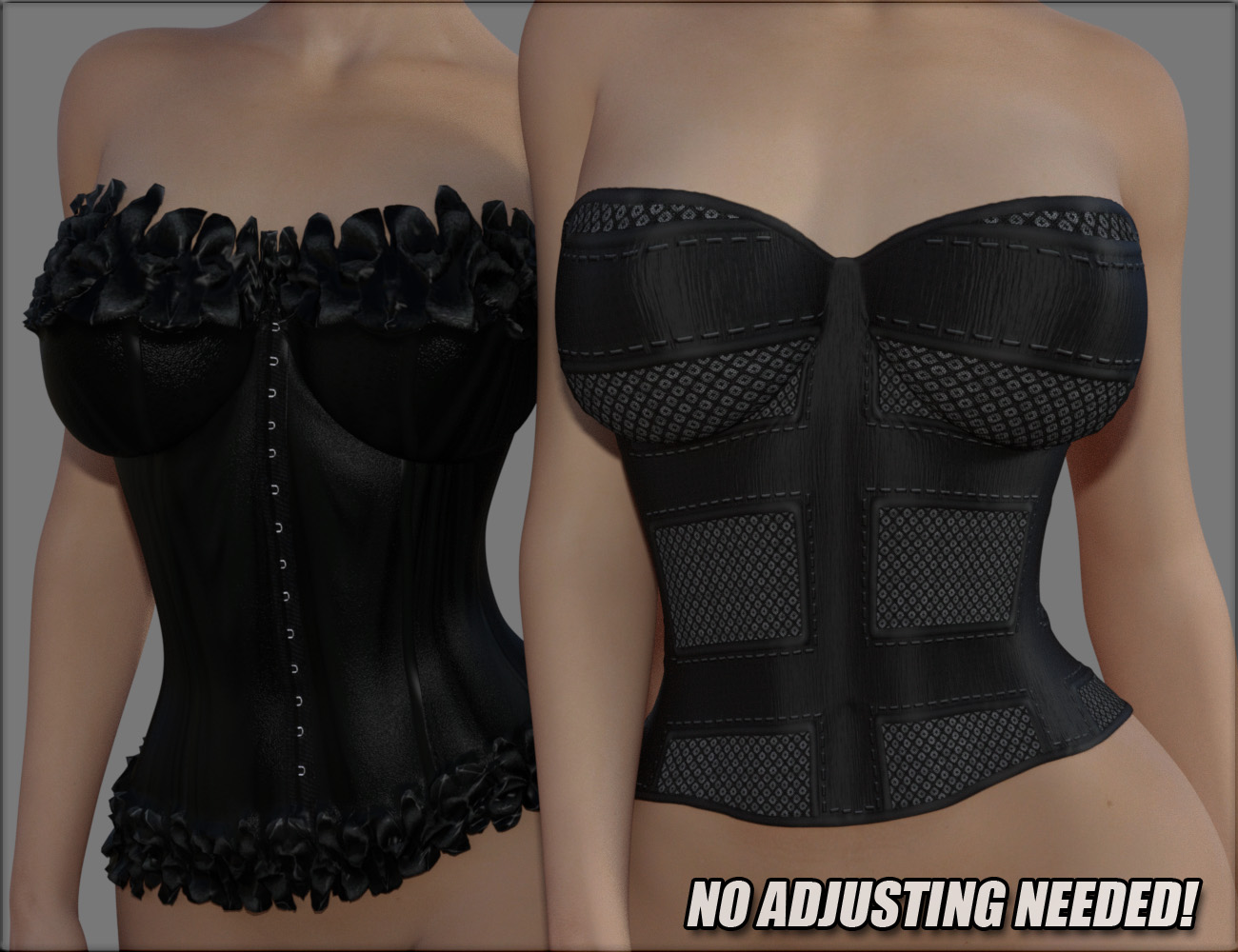 Sexy Skinz - Corsets by: vyktohria, 3D Models by Daz 3D