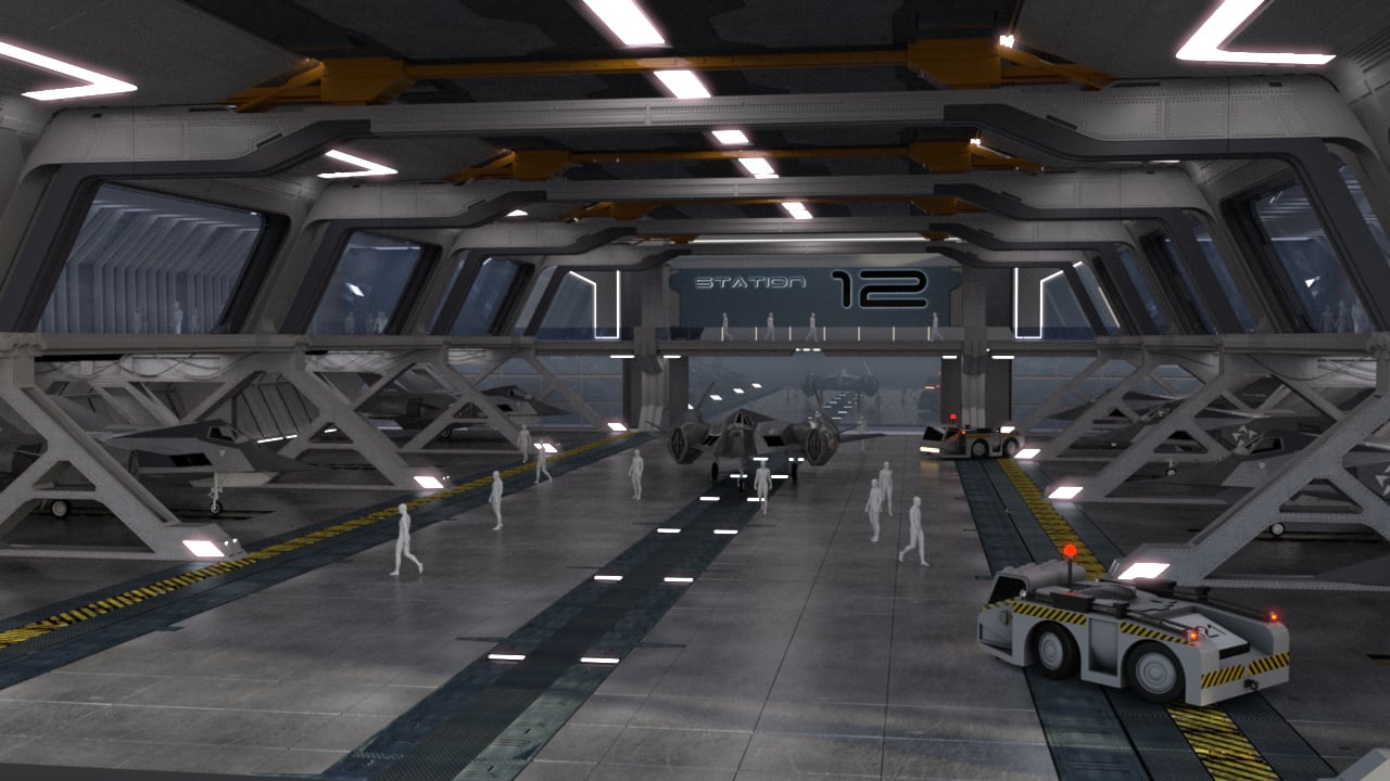 Space Dock Space Dock by: PerspectX, 3D Models by Daz 3D