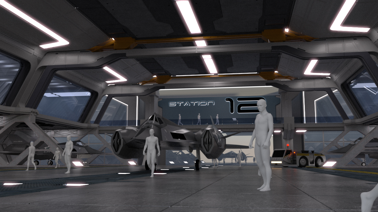 Space Dock Space Dock by: PerspectX, 3D Models by Daz 3D