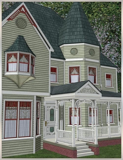 Victorian House by: , 3D Models by Daz 3D