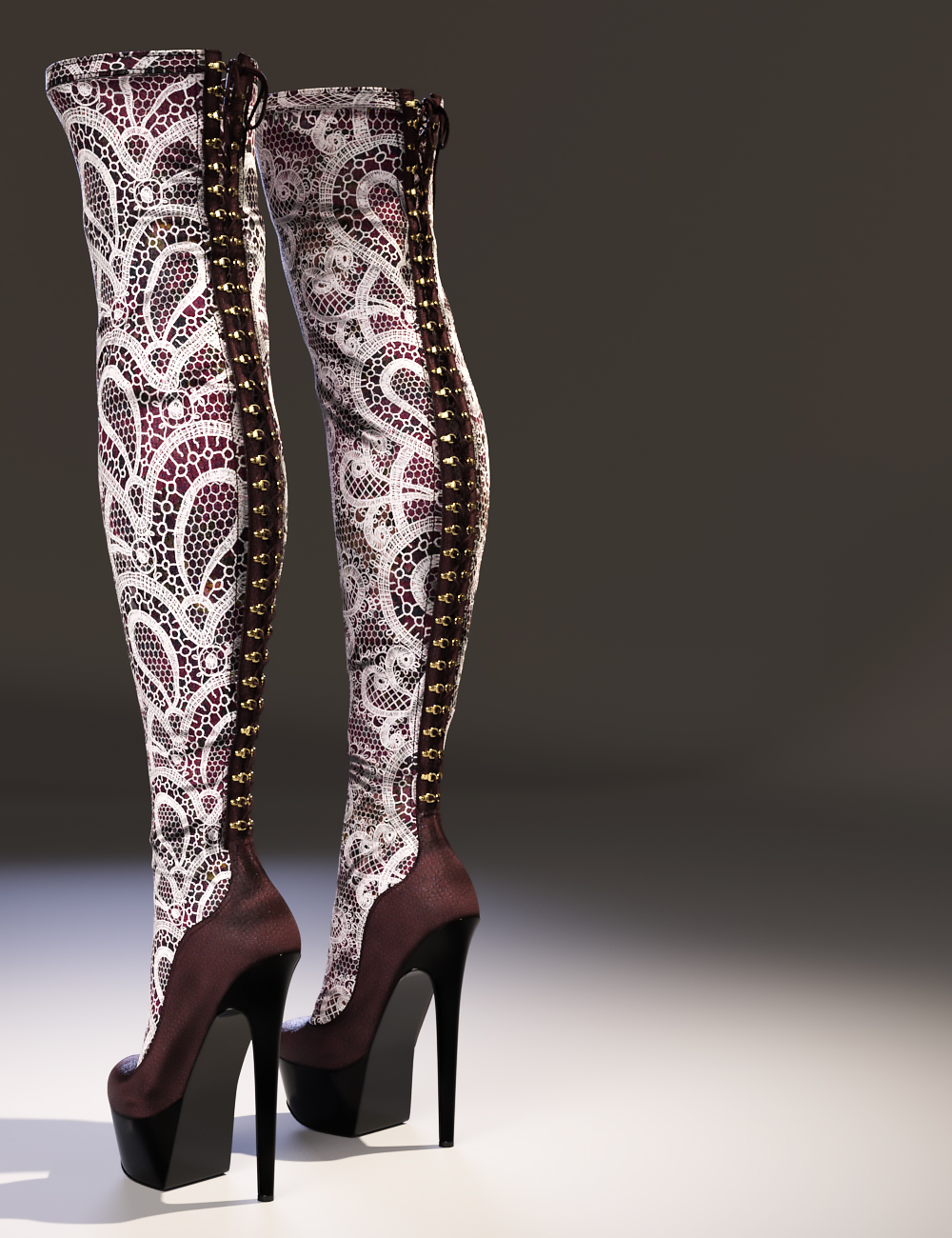 Olivia Morphing High Boots for Genesis 3 Female(s) by: 3DSublimeProductionsoutoftouchArryn, 3D Models by Daz 3D