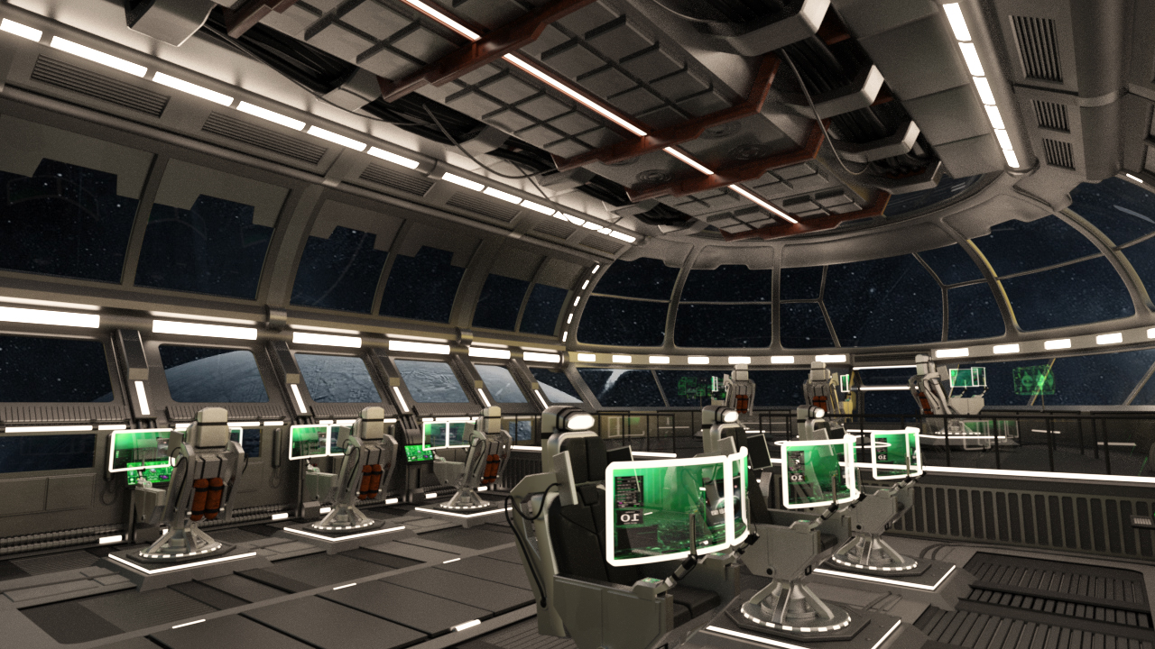 Starship Command Center by: PerspectX, 3D Models by Daz 3D