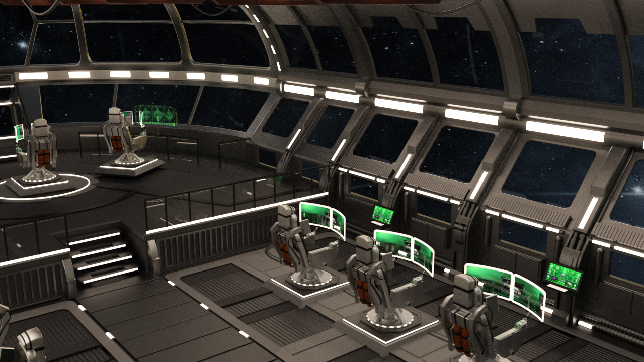Starship Command Center by: PerspectX, 3D Models by Daz 3D