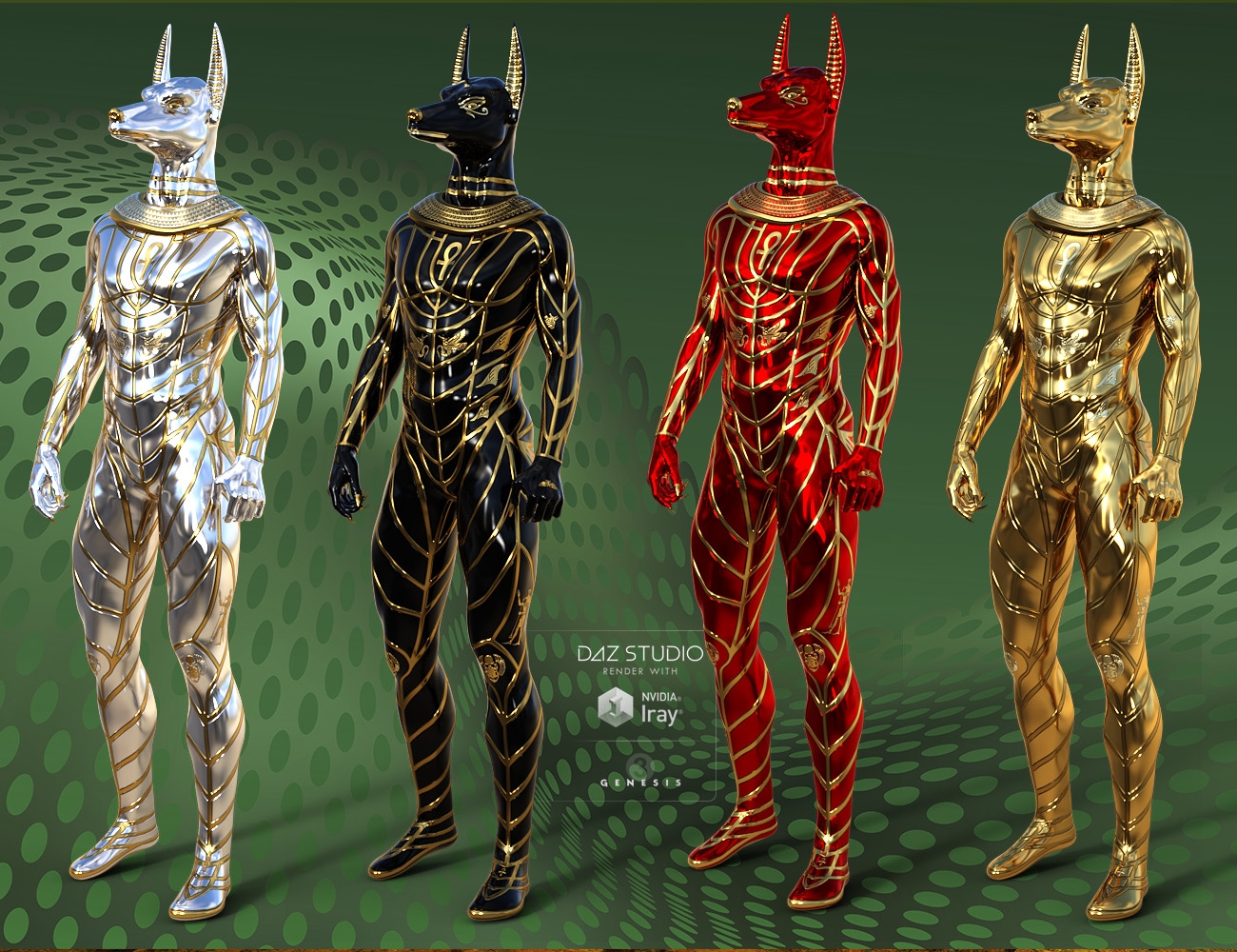 Sky Gods Anubis for Genesis 3 Male(s) by: midnight_stories, 3D Models by Daz 3D