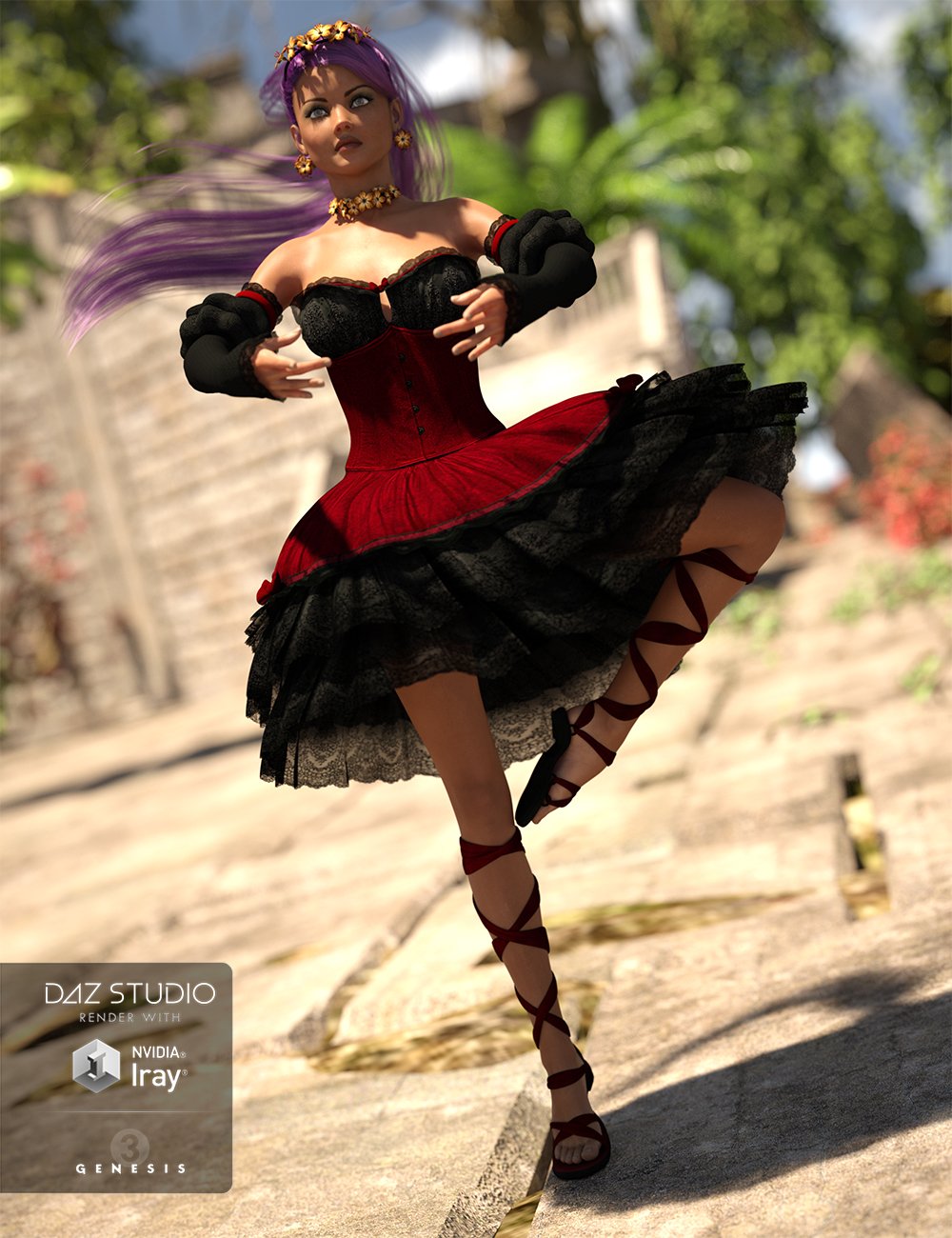Hanami Outfit Textures by: Sarsa, 3D Models by Daz 3D