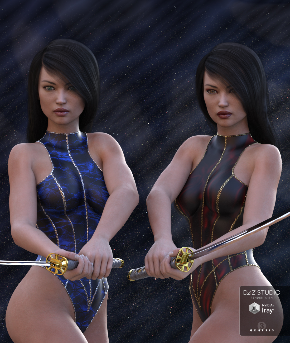 Ribbed Superhero Bodysuit Texture Add-On by: LayLo 3D, 3D Models by Daz 3D