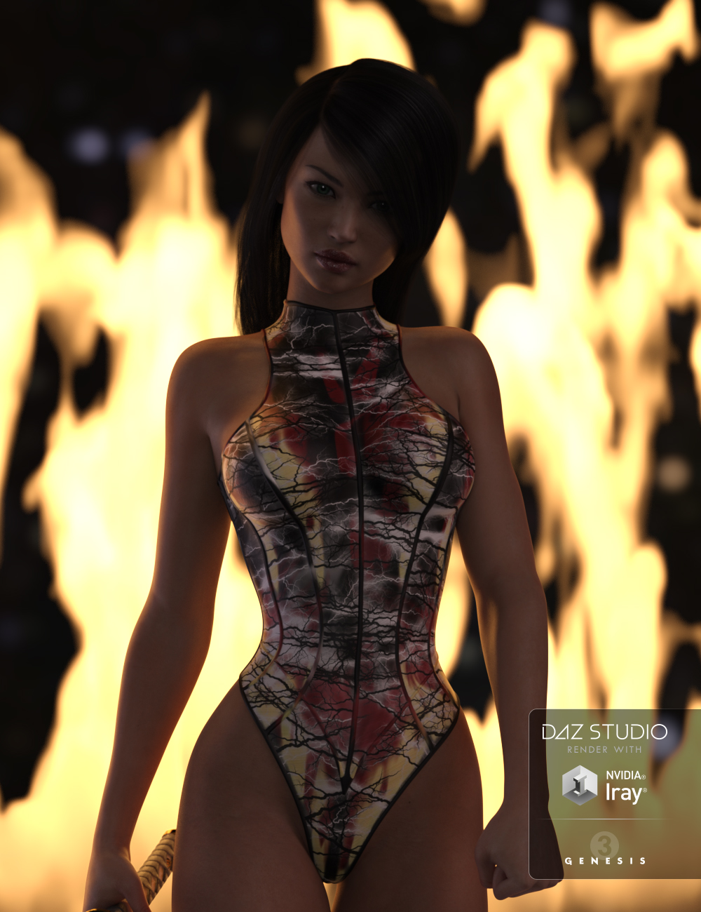 Ribbed Superhero Bodysuit Texture Add-On by: LayLo 3D, 3D Models by Daz 3D