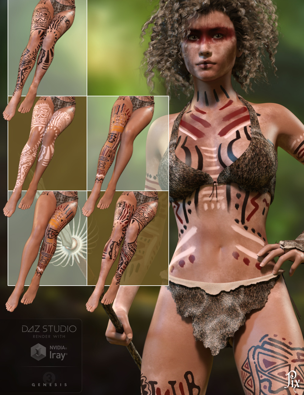 Pix Ageera for Genesis 3 Female by: Pixeluna, 3D Models by Daz 3D