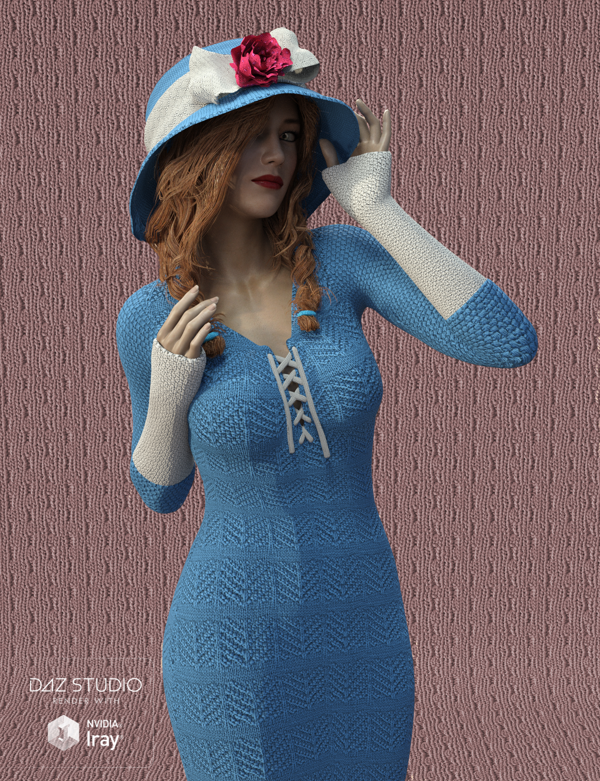 Hand Knits: Shader Presets and Merchant Resource by: Canary3d, 3D Models by Daz 3D