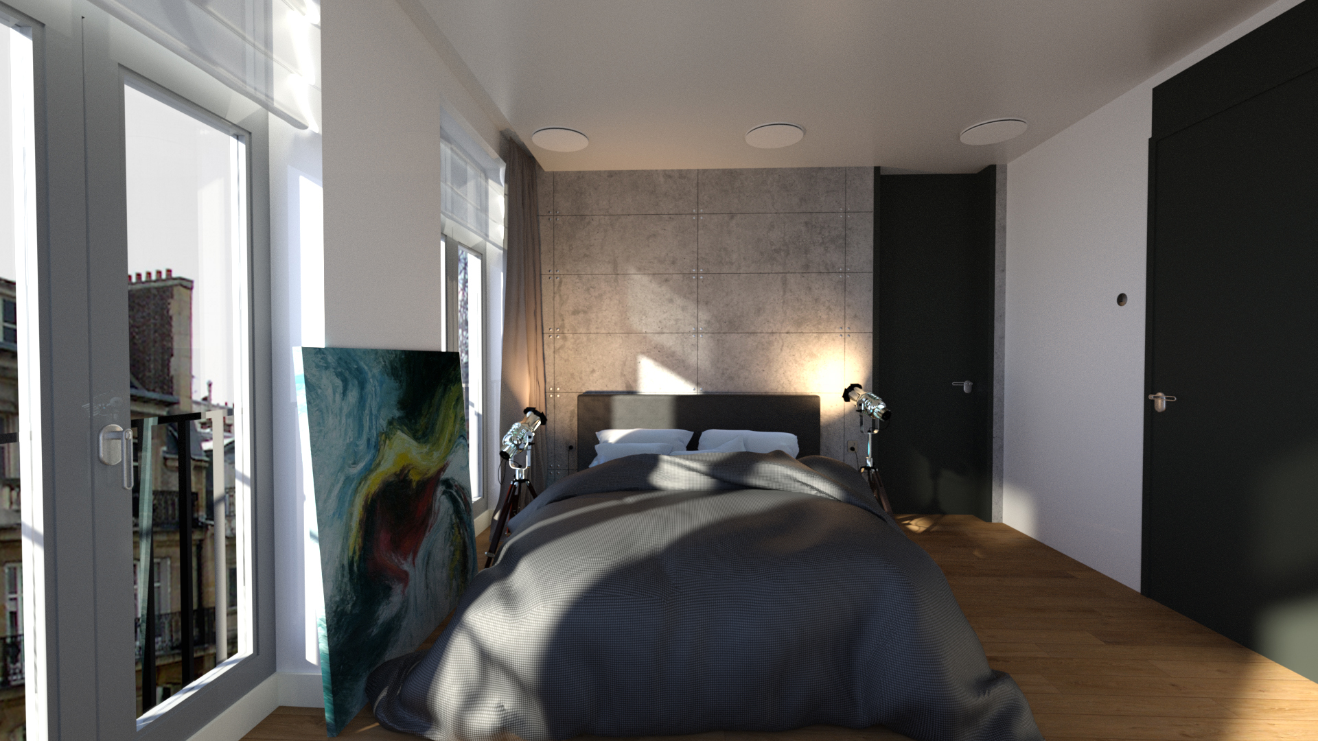 Bachelor's Bedroom by: Digitallab3D, 3D Models by Daz 3D