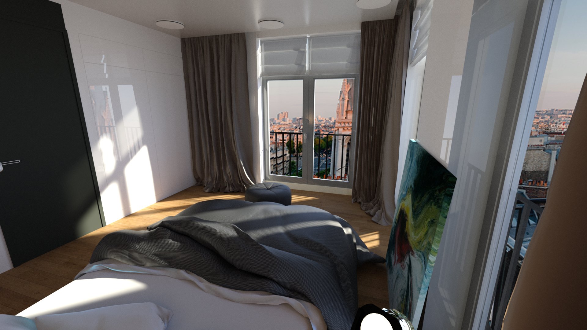 Bachelor's Bedroom Bachelor's Bedroom by: Digitallab3D, 3D Models by Daz 3D