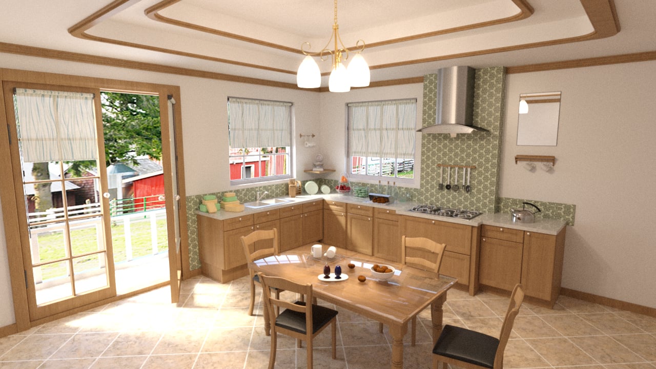 Tesla Rural Kitchen Tesla Rural Kitchen by: Tesla3dCorp, 3D Models by Daz 3D