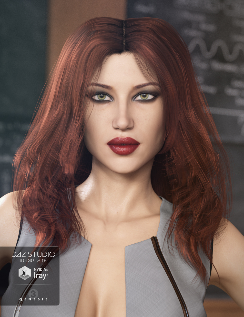Katherine Hair for Genesis 3 Female(s) by: goldtassel, 3D Models by Daz 3D