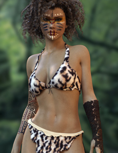 Primal Outfit for Genesis 3 Female(s) by: Pixelunashadownet, 3D Models by Daz 3D