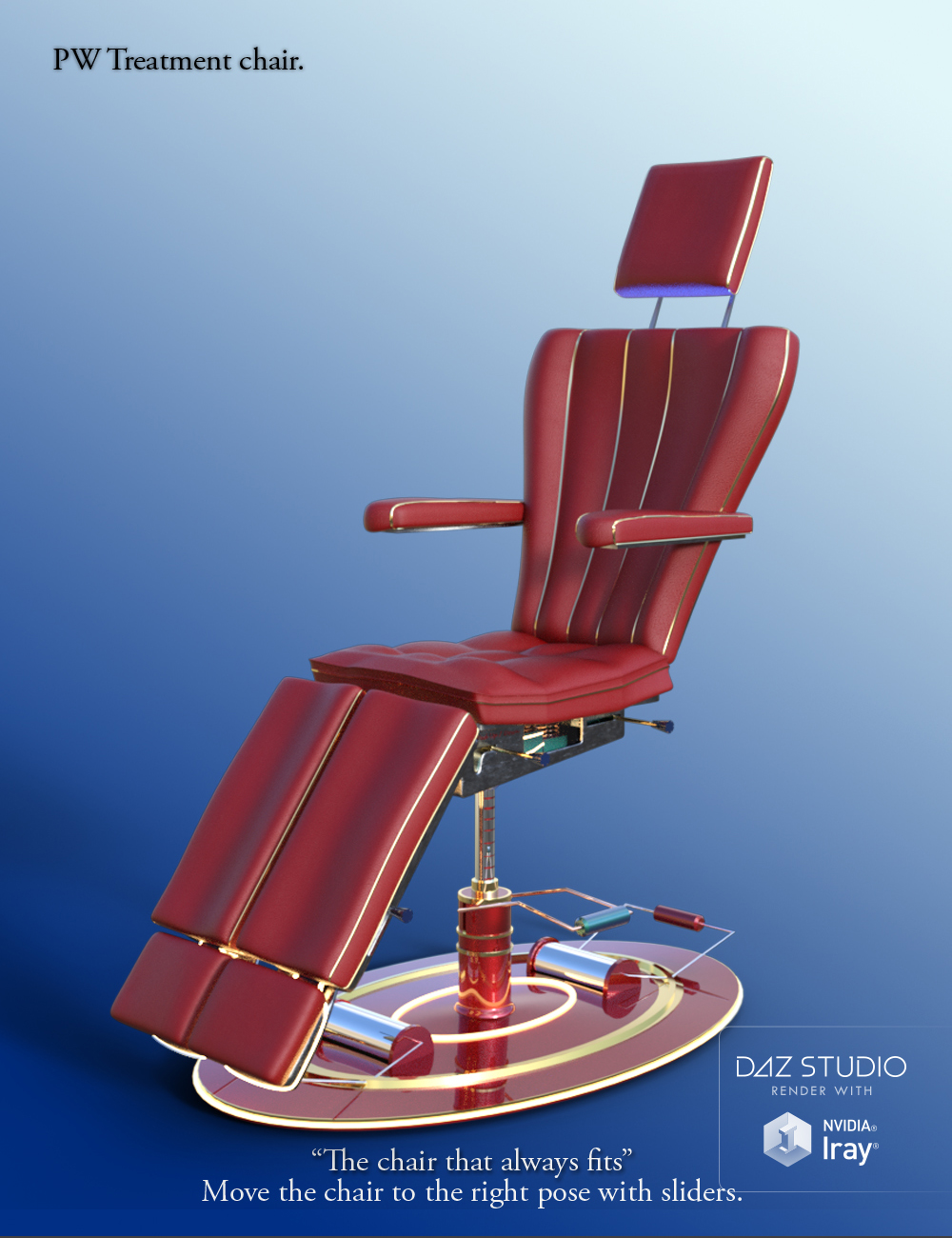 PW Treatment Chair by: PW Productions, 3D Models by Daz 3D