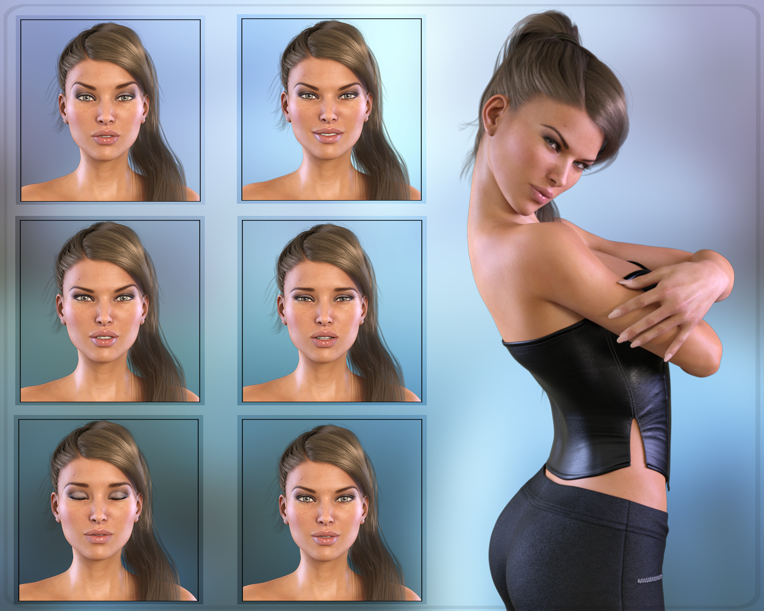 Z Subtle Emotion - Dialable Expressions for the Genesis 3 Female(s) by: Zeddicuss, 3D Models by Daz 3D