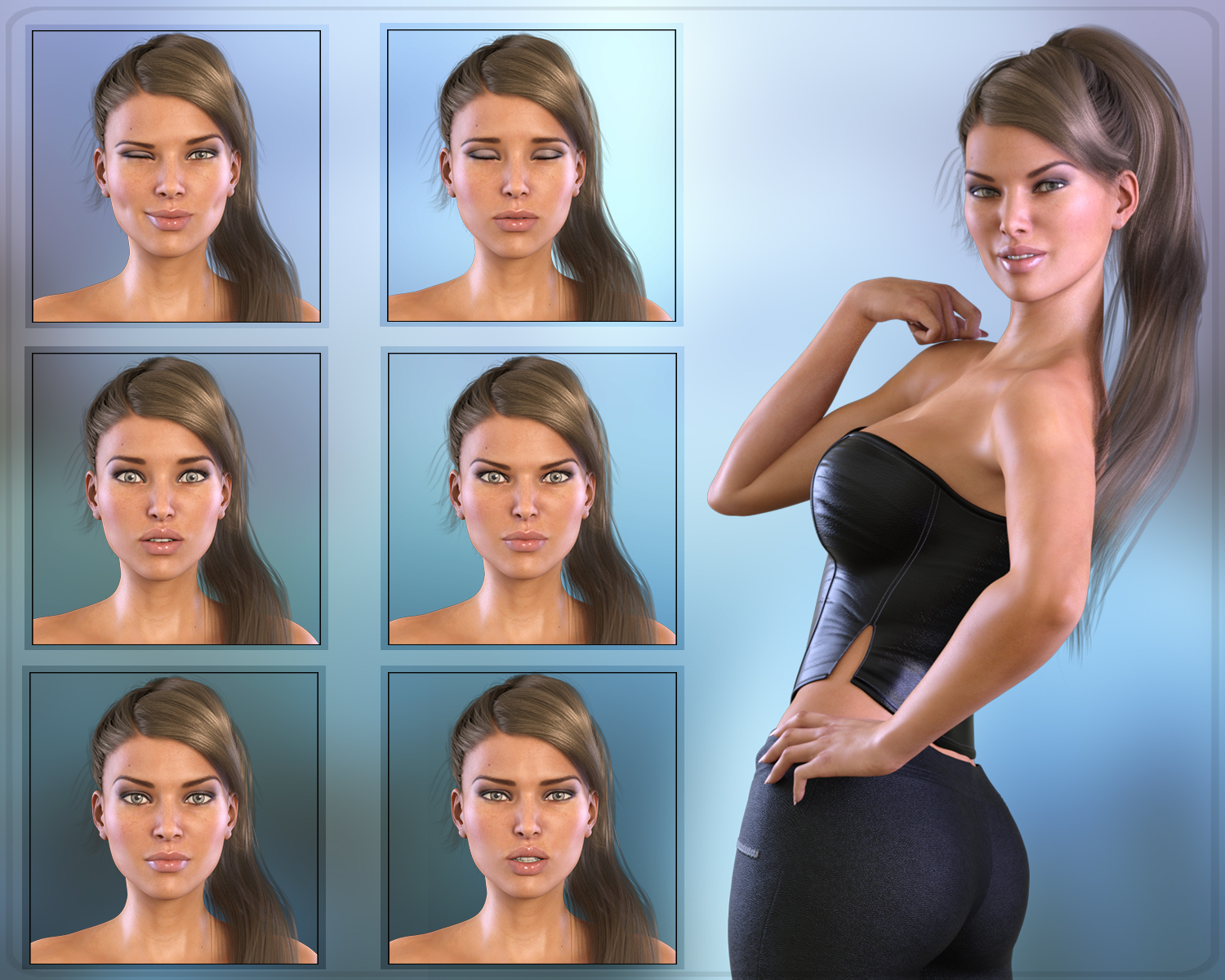 Z Subtle Emotion - Dialable Expressions for the Genesis 3 Female(s) by: Zeddicuss, 3D Models by Daz 3D