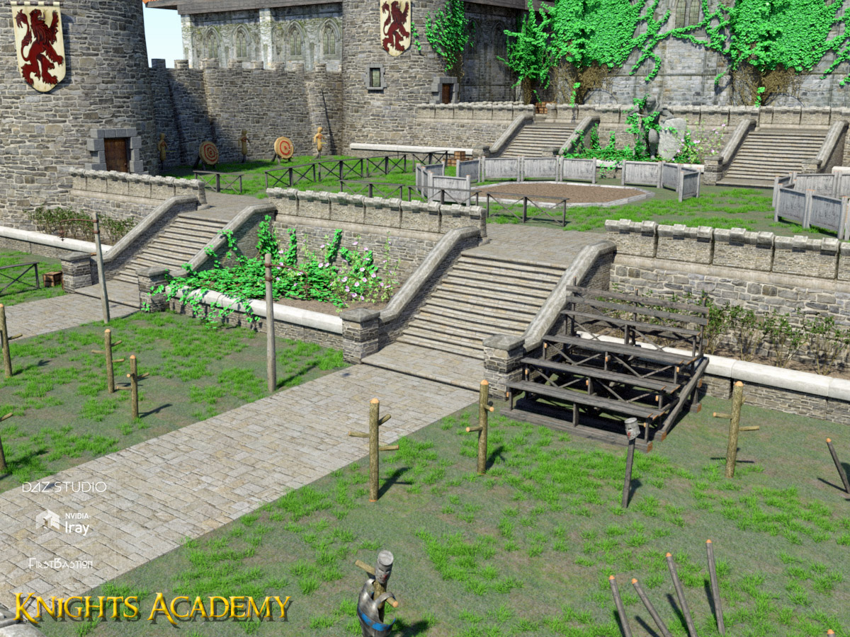 1stBastion's Knights Academy by: FirstBastion, 3D Models by Daz 3D