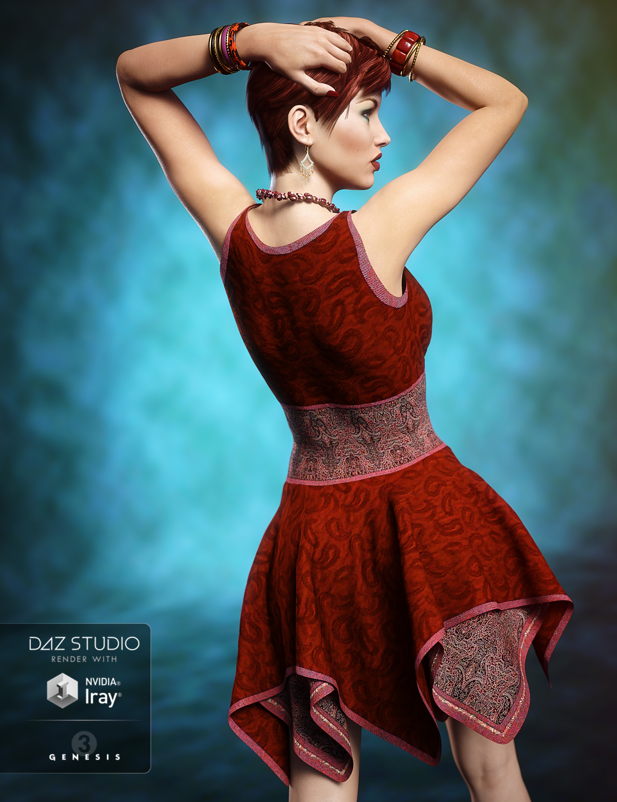 Hinata Dress by: Aave Nainen, 3D Models by Daz 3D