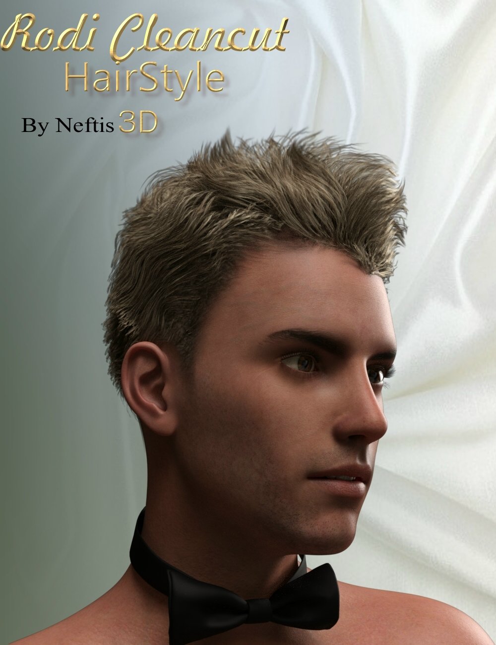 Rodi Clean Cut Hair Style for Genesis 3 Male(s) by: Neftis3D, 3D Models by Daz 3D