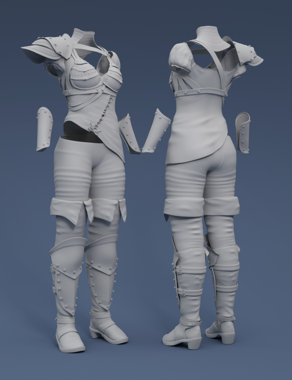 Land Walker Outfit for Genesis 3 Female(s) by: Barbara BrundonSarsa, 3D Models by Daz 3D
