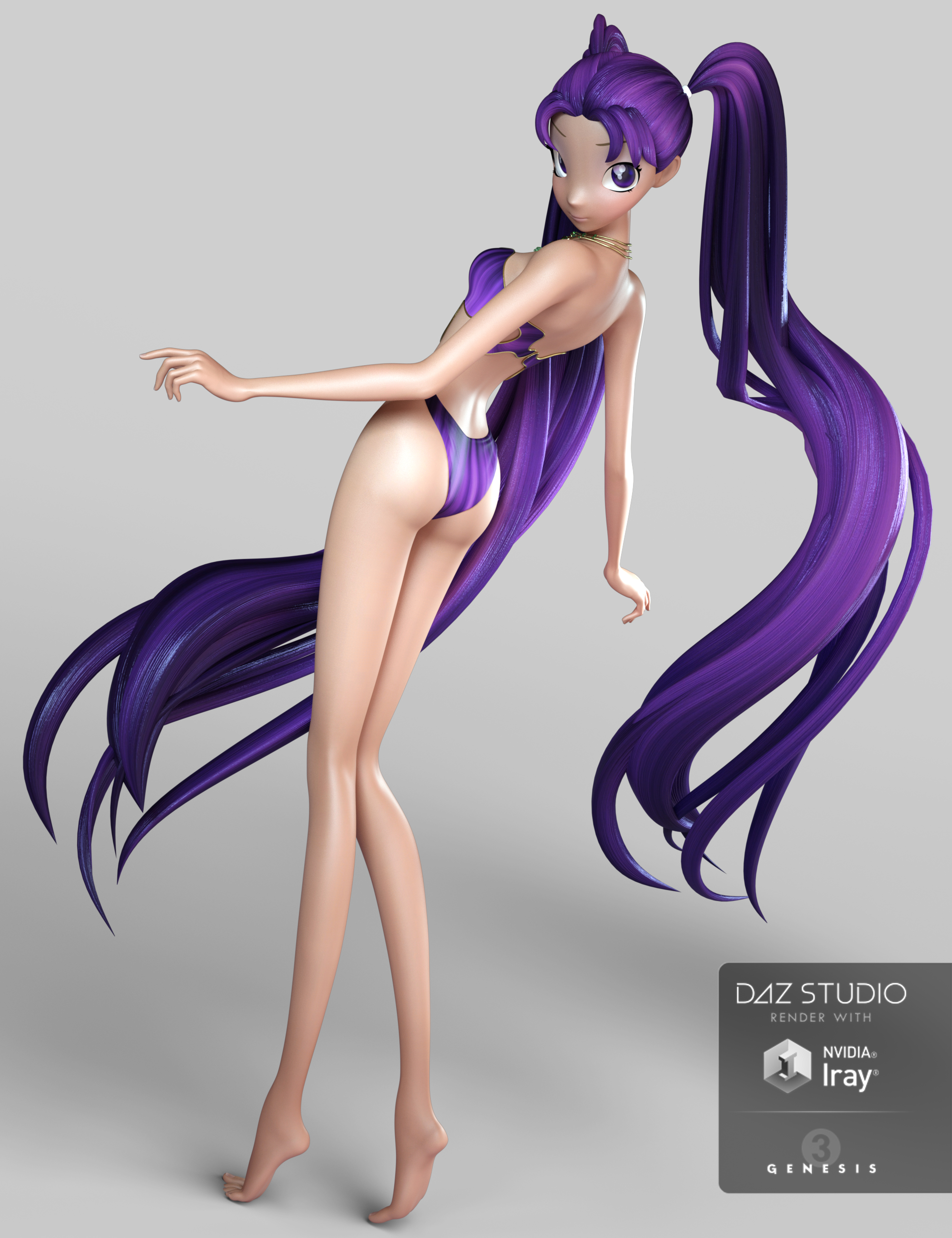 Jazz Hair for Genesis 3 Female(s) by: TravelerCake OneLady Littlefox, 3D Models by Daz 3D