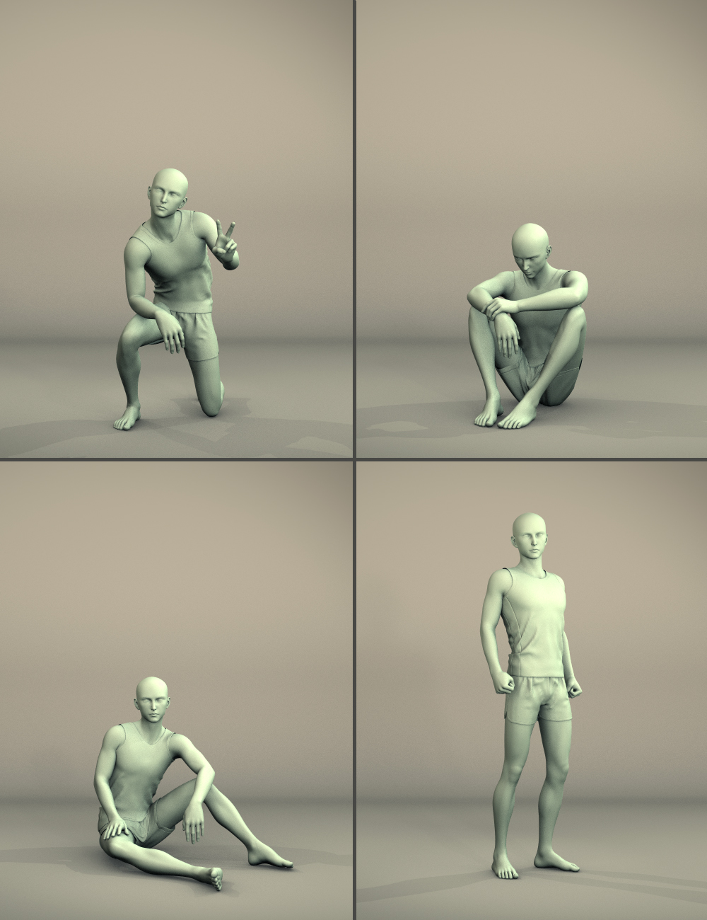 Everyday Kenji 7 Poses Everyday Kenji 7 Poses by: Quixotry, 3D Models by Daz 3D