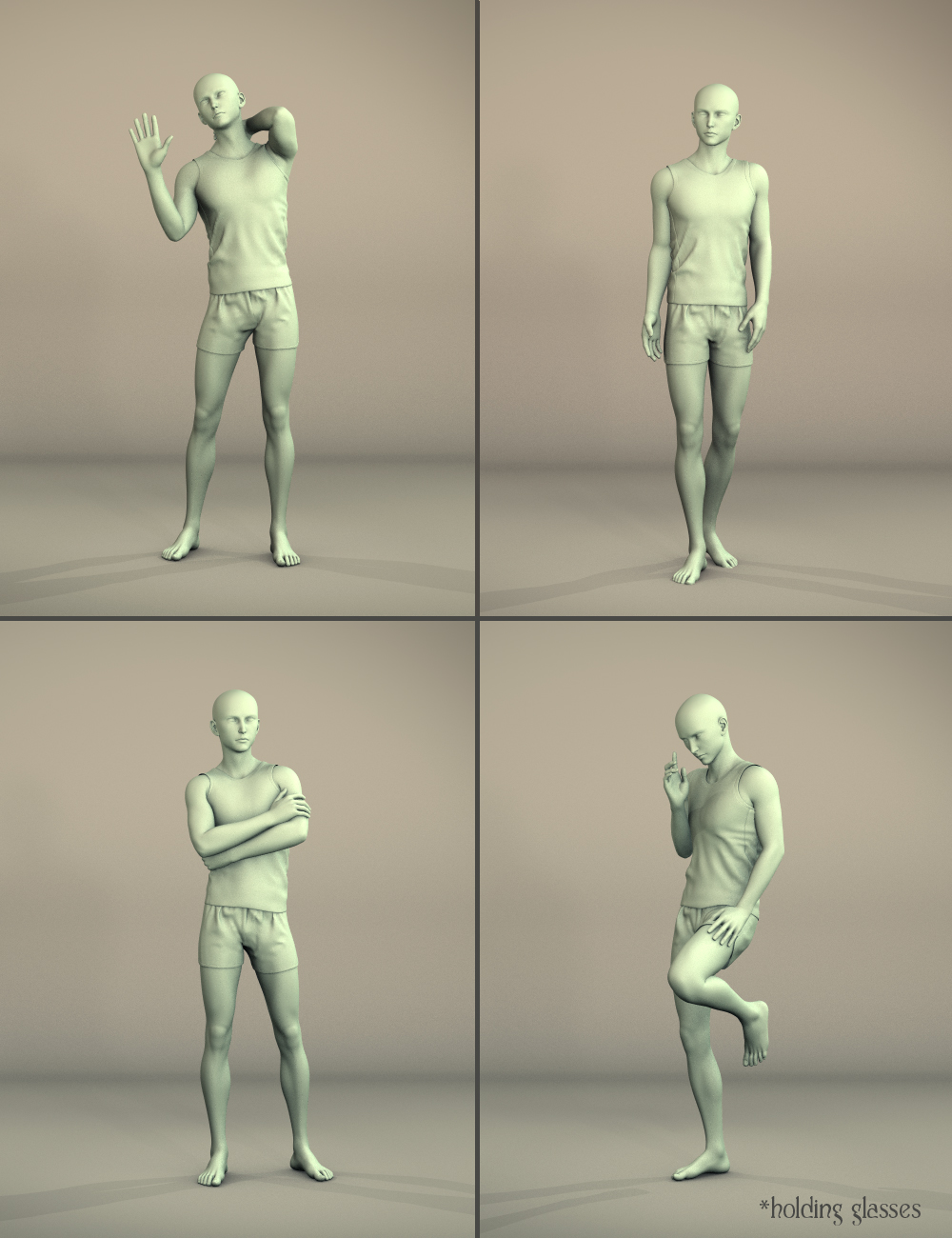 Everyday Kenji 7 Poses Everyday Kenji 7 Poses by: Quixotry, 3D Models by Daz 3D