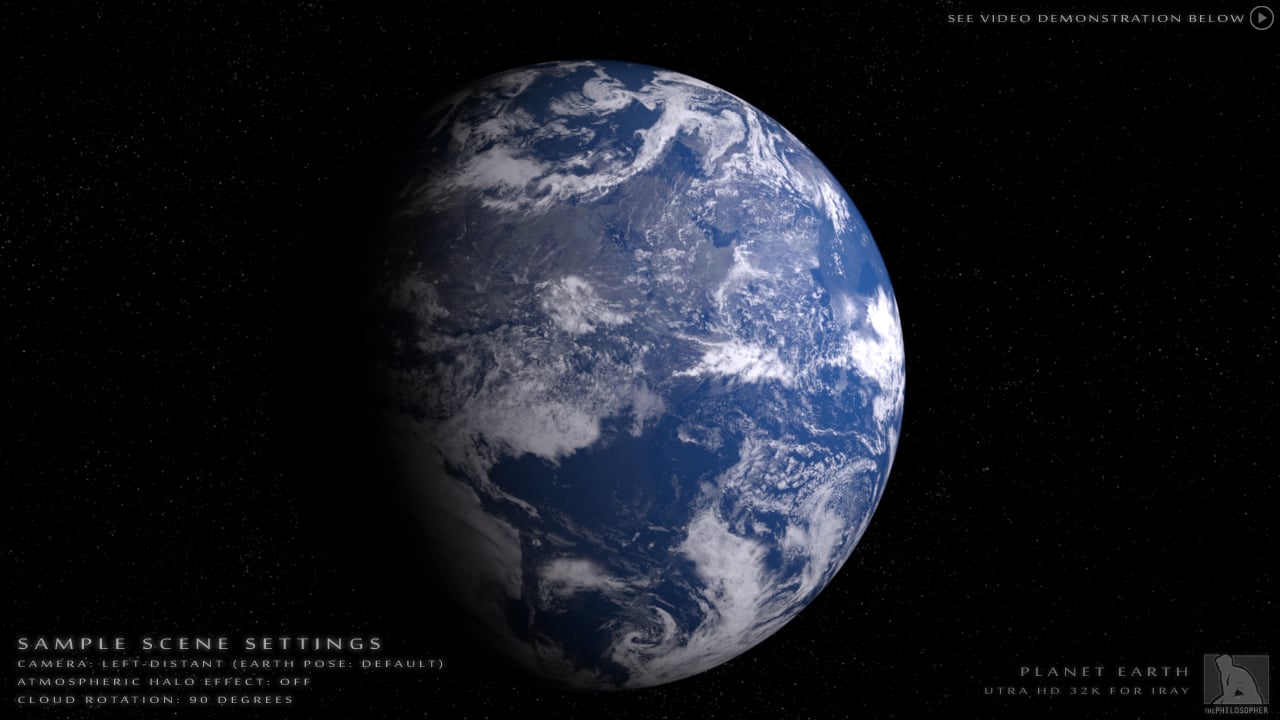 Planet Earth UTRA HD 32K for Iray by: ThePhilosopher, 3D Models by Daz 3D