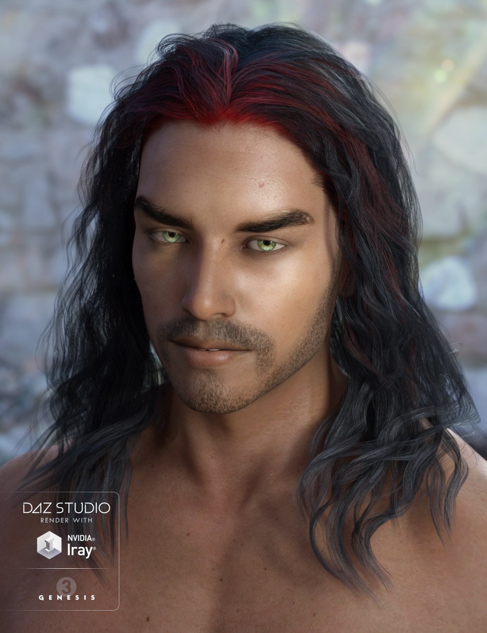 Ajax Hair for Genesis 3 Male(s) | Daz 3D