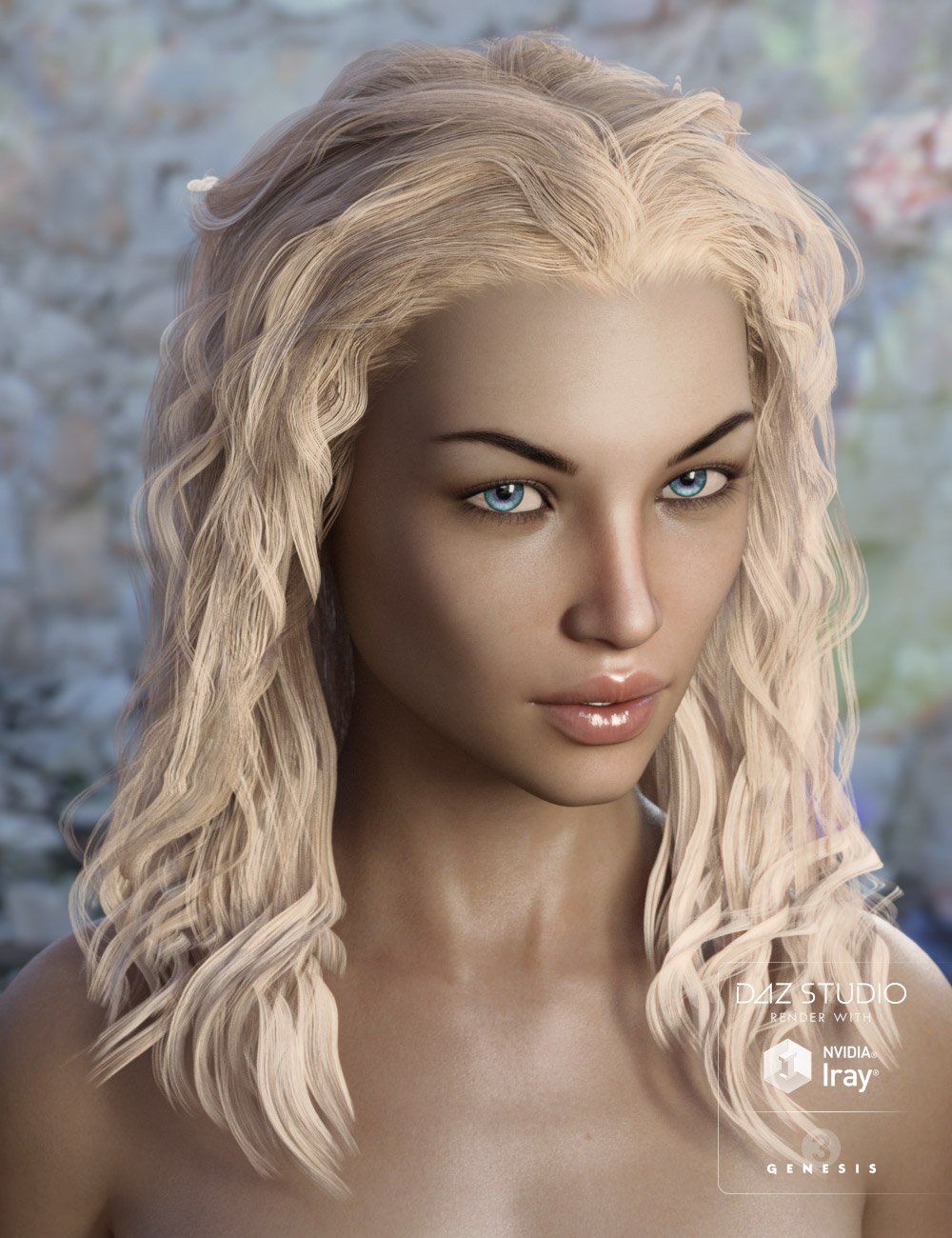 Ajax Hair for Genesis 3 Female(s) by: AprilYSH, 3D Models by Daz 3D