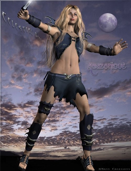 Amazonique Celestial Armour for V3 by: Magix 101, 3D Models by Daz 3D