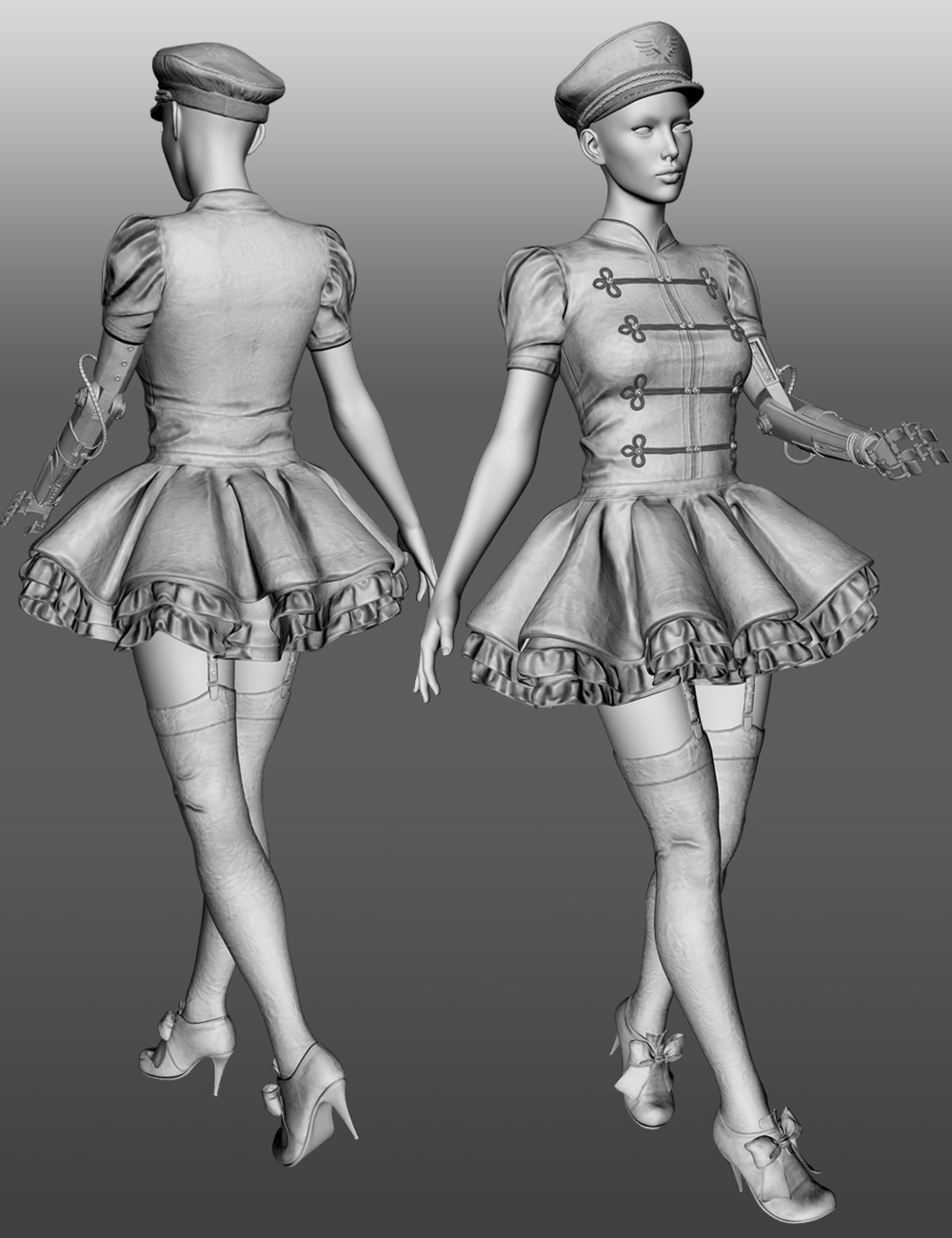 Broken Doll for Genesis 3 Female(s) by: Luthbellina, 3D Models by Daz 3D
