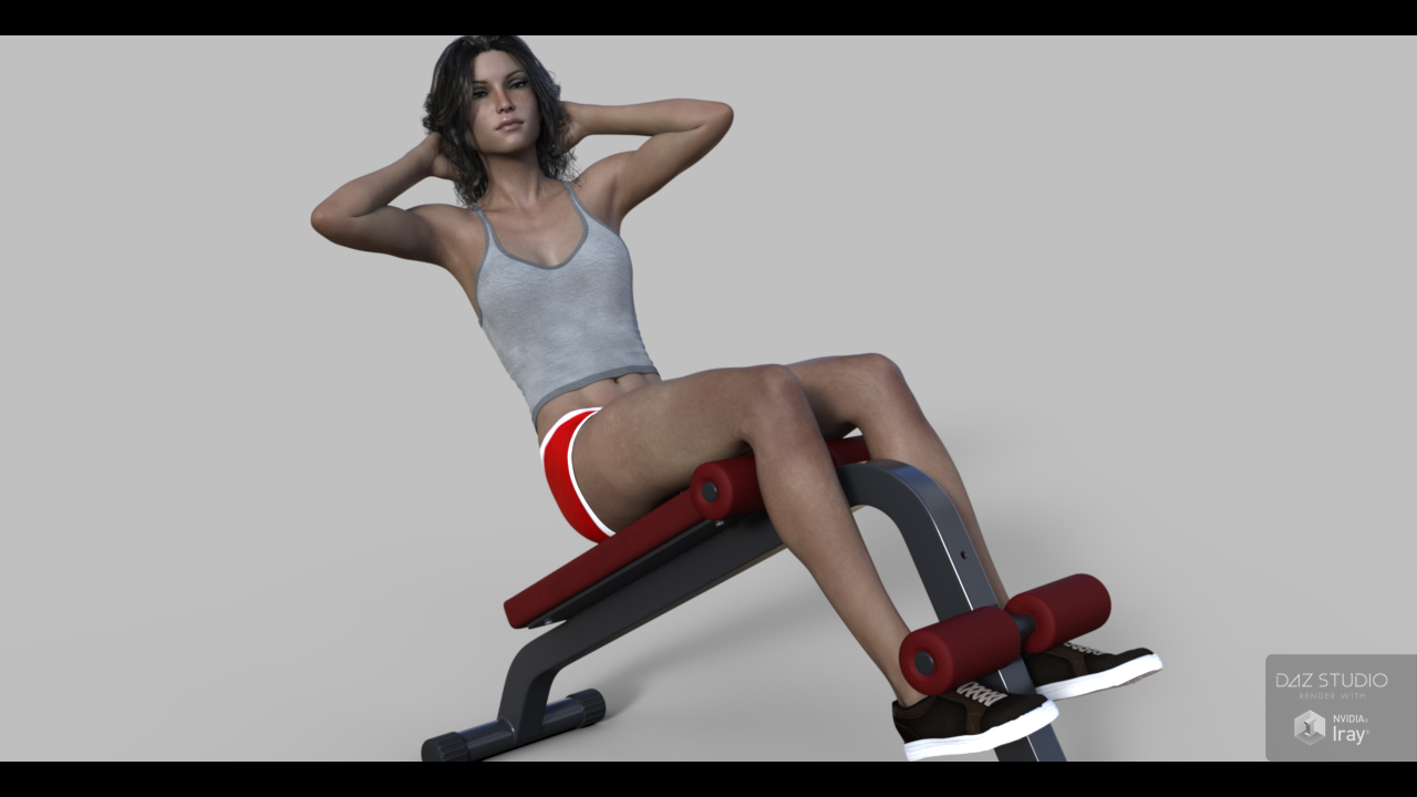 FM Gym: Sit-Up Benches & Poses by: Flipmode, 3D Models by Daz 3D