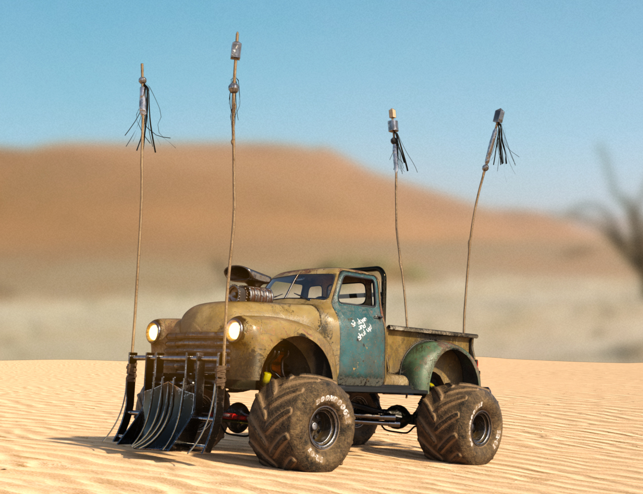 Outlander Truck by: DarkEdgeDesign, 3D Models by Daz 3D
