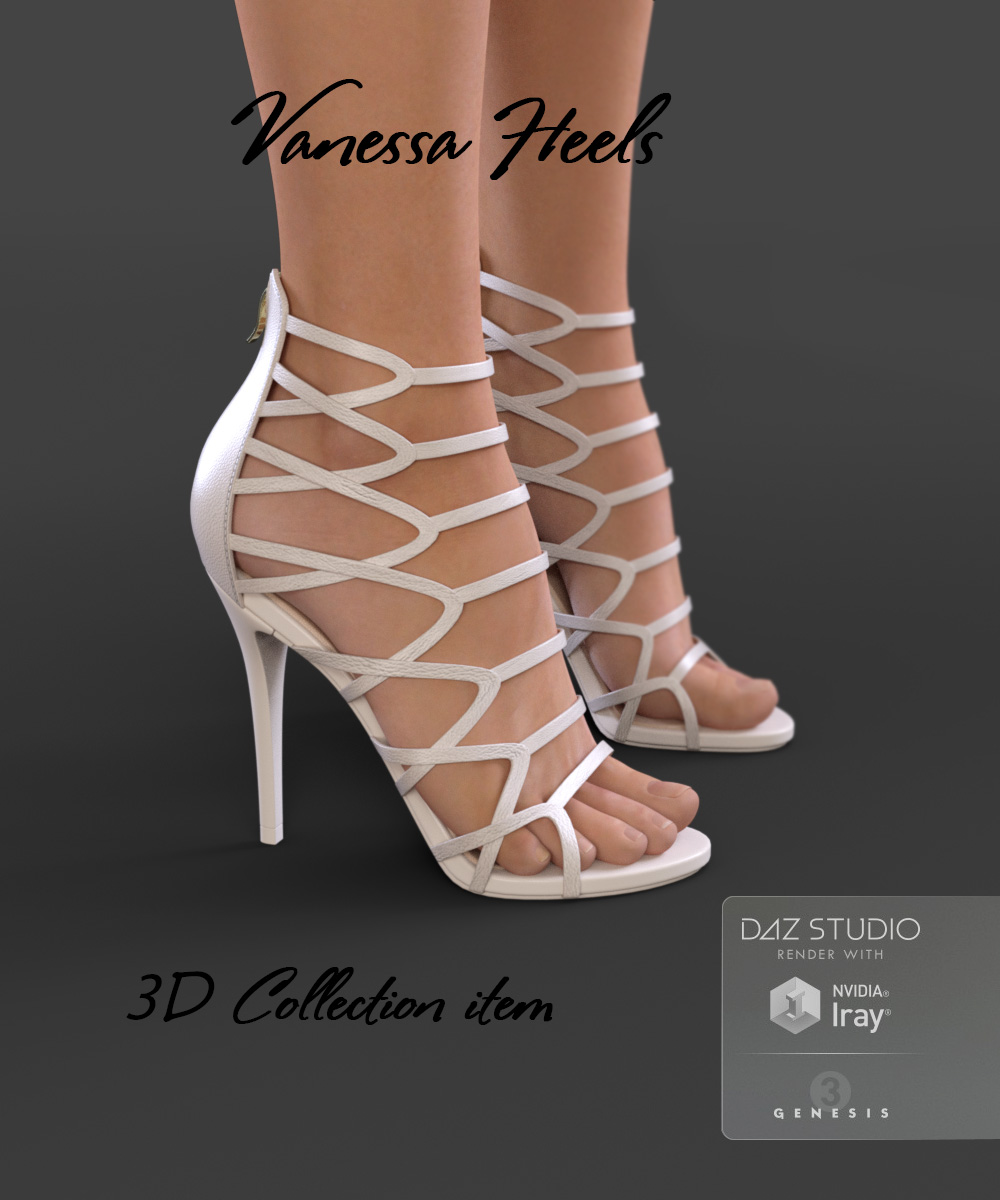 Vanessa Heels for Genesis 3 Female(s) by: Arryn, 3D Models by Daz 3D