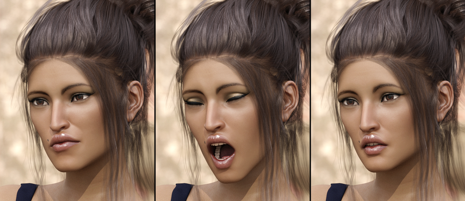 Simply Everyday Poses and Expressions for Genesis 3 Female(s) by: Val3dart, 3D Models by Daz 3D