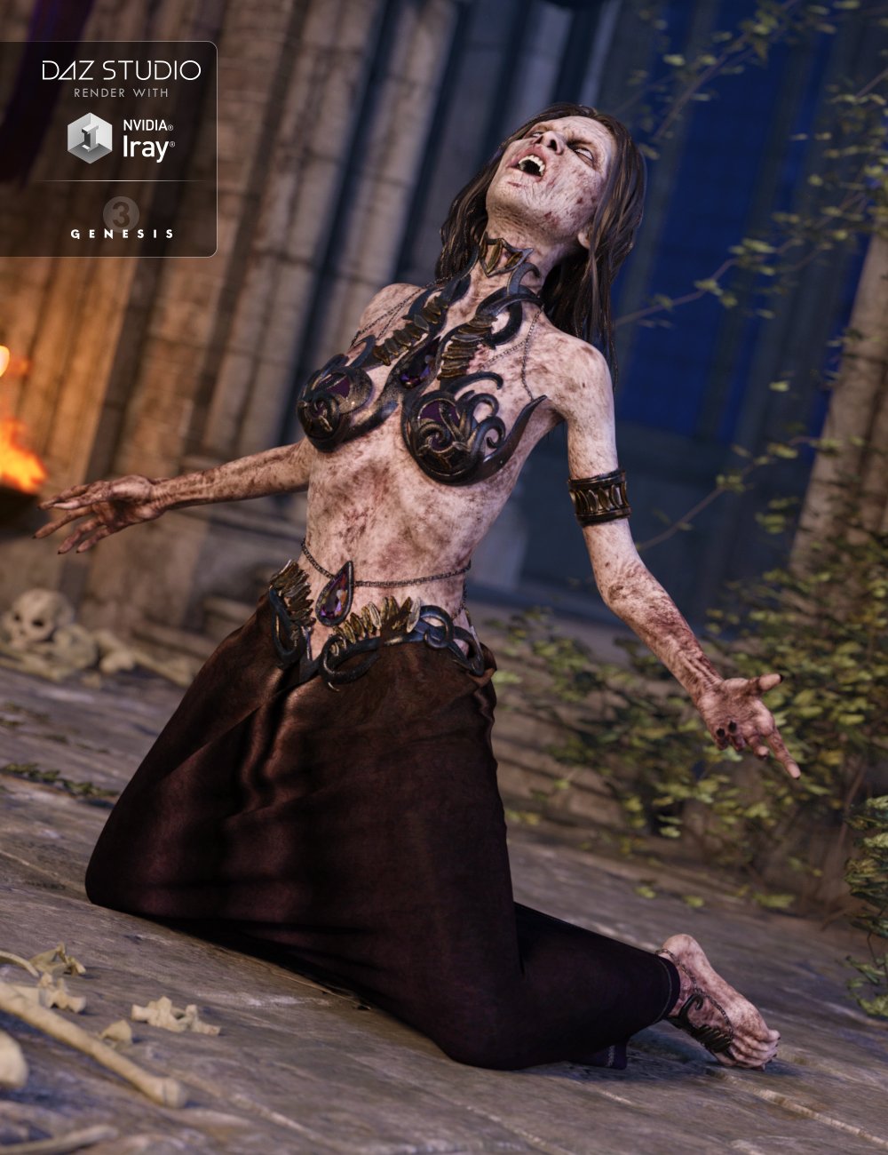 Vampire Queen Outfit for Genesis 3 Female(s) Vampire Queen Outfit for Genesis 3 Female(s) by: Anna BenjaminNikisatez, 3D Models by Daz 3D