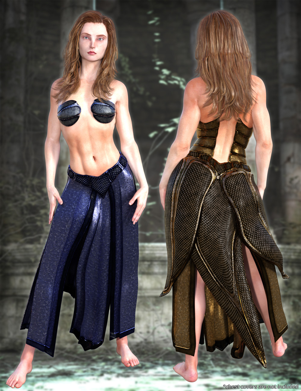 Eagle-Guard Torso Armor and Kilt for Genesis 3 Female(s) and Male(s) by: ArkiShox-Design, 3D Models by Daz 3D