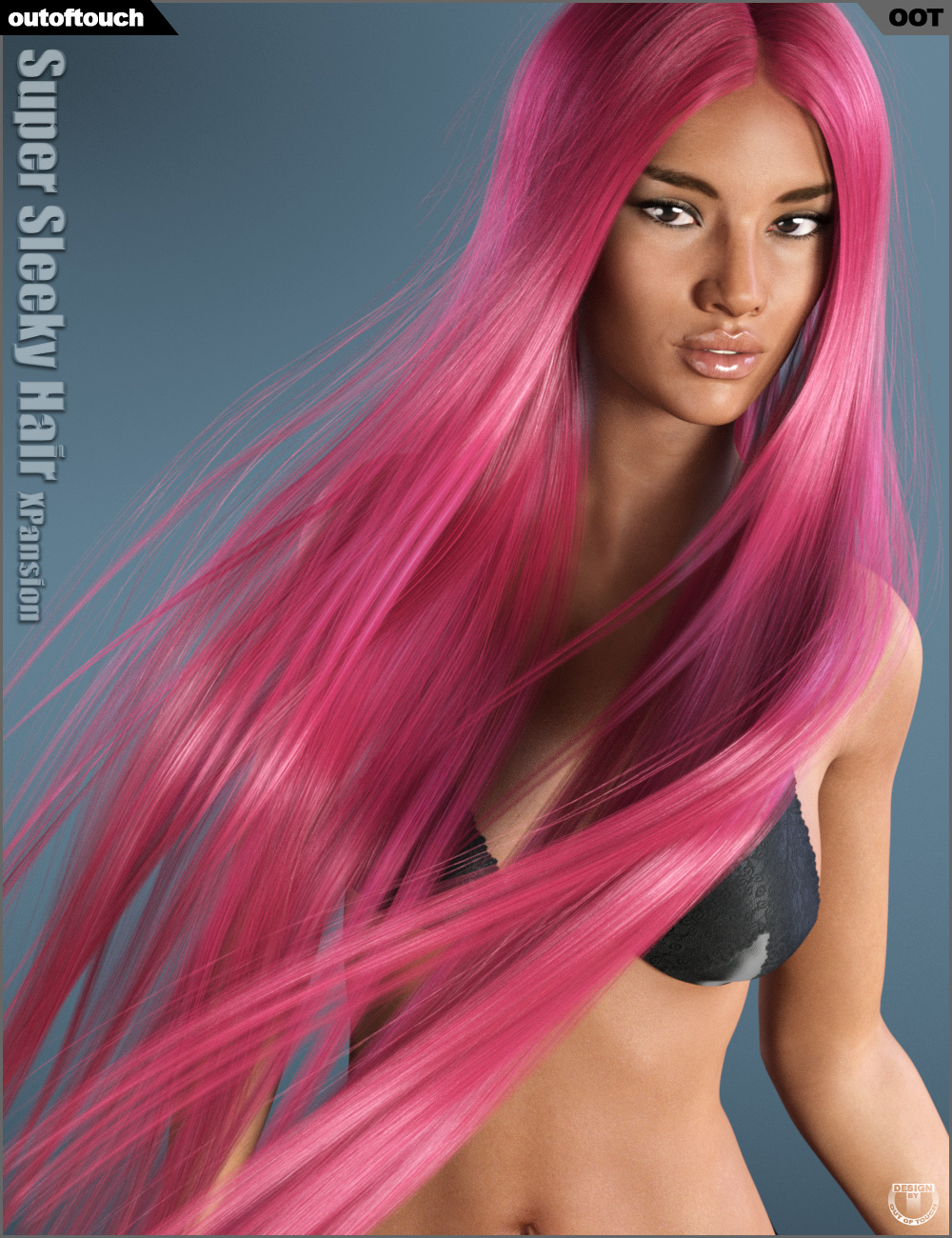 Super Sleeky Hair and OOT Hairblending 2.0 Texture XPansion by: outoftouch, 3D Models by Daz 3D