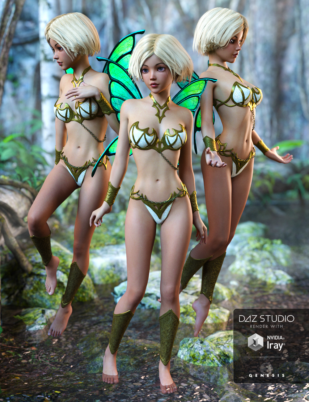 DA Fairy Poses for Mika 7 by: Design Anvil, 3D Models by Daz 3D