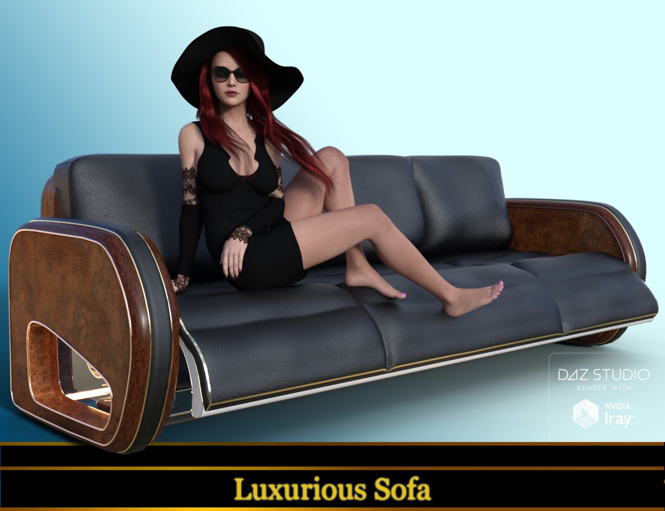 Luxurious Chair and Sofa by: PW Productions, 3D Models by Daz 3D